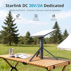 Starlink Mini Battery Pack– 164.25Wh/45,000mAh Power Bank Up to 6-Hour Runtime, All-in-One Battery & Tripod Stand, Stable Output for Outdoor Camping & Remote Work, IP67 Waterproof