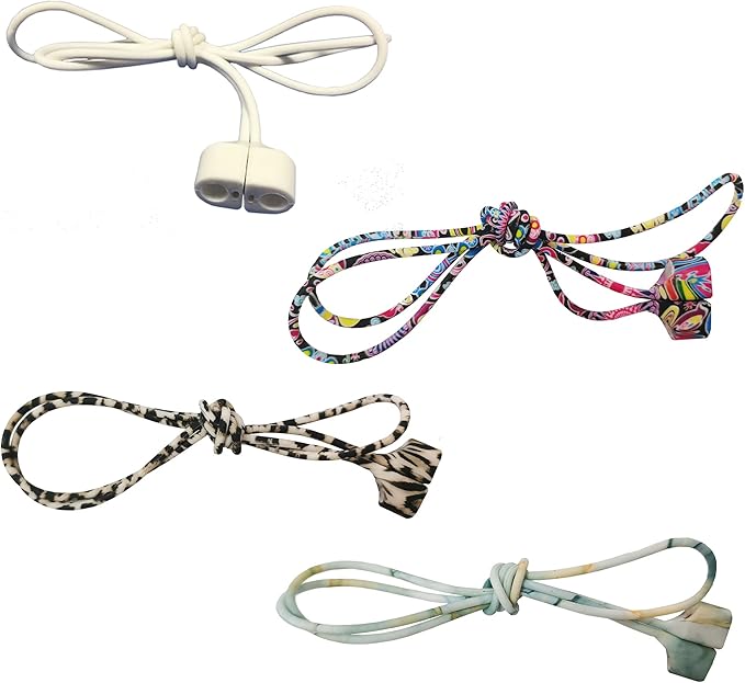 Magnetic Anti-Lost Straps for AirPods,Colorful Soft Silicone Sports Lanyard, Neck Rope Cord