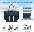 Travel Weekender Bags for Women - Duffle Bag Women with Shoe Compartment Carry On Overnight Bag with Toiletry Bag Duffel Bags with Wet Pocket for Gym Hospital Bags for Labor and Delivery Peacock Blue