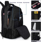 MATEIN Extra Large Backpack, 17 Inch Travel Laptop Backpack, Anti Theft TSA Friendly Business Work College Computer Backpack for Men Women, Black