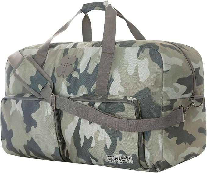 Lucky Travel Duffel Bags 115L, Gym Bag, Travel Bag & Large Duffle Bag for Men, Foldable Overnight Weekender Bags for Women & Men with Adjustable Shoulder Strap, Camo