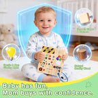 Grarain Busy Board for Toddlers - Montessori Educational Toy for 1-3 Year Old Boys & Girls | Travel-Friendly Sensory Learning Activity | Ideal for Kids with Autism(Busy Board v4)