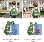 STEAMEDBUN Corduroy Kids Backpack for Boys and Girls 5-8: Boys Backpack for Elementary Kindergarten - 15 inch Cute Backpacks for Kids - Dinosaur