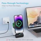 [2 Pack]Small Portable Charger for iPhone14/13,Upgraded 5000mAh PD Fast Charging Power Bank,Mini Portable Phone Charger Compatible with iPhone 14/14 Pro Max/13/13 Pro/12 Pro/11/XR/X/8/7-Black+Black