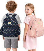 STEAMEDBUN Corduroy Kids Backpack for Boys and Girls 5-8: Boys Backpack for Elementary Kindergarten - 15 inch Cute Backpacks for Kids - Car