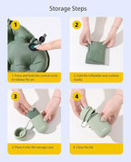 Inflatable Seat Cushion with Portable Air Pump, Portable Seat Cushion for Airplane Travel, Camping Pad & Stadium , Lightweight Travel Seat Cushion for Long Flights, Office, and Outdoor Activities
