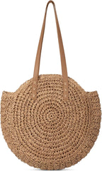 Trifabricy Beach Bags for Women, Large Beach Bag, Woven Straw Tote Bags Waterproof, Weaving Swim Shopping Travel Bag