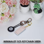 Ultrathin Personal Alarm Rainproof Ultra-Lightweight (0.8 oz) Bulky-Free Keychain Siren for Women, Students Safety. SOS Emergency 130db Hiking Alert Strobe Light. Replaceable Battery. Rose Gold
