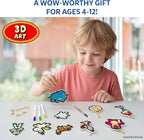 Skillmatics Disney•Pixar Toy Story Aqua Puffs - 3D Art Kit, Mess-Free Paint by Number Craft for Kids, DIY Color & Inflate Activity, Travel Toys & Gifts for Ages 4, 5, 6, 7, 8, 9, 10, 11, 12