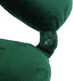 Wolf Essentials Adult Cozy Soft Microfiber Neck Pillow for Travel – Compact, Machine Washable - Perfect for Airplane, Car, or Home Use - Filled and Finished in The USA – Green