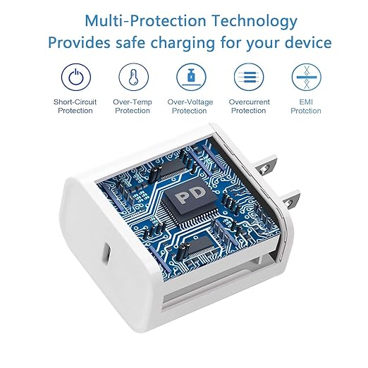 iPhone Charger Fast Charging, 3Pack USB C Charger Block with USB C to Lightning Cable Cord, Type C Fast Charging Block Compatible with iPhone 14 Pro Max/14 Plus/13 Pro/13 Mini/12/11/XS Max/XR/X/8/7/SE