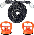Retractable Portable Clothesline for Travel，Tri-Braided Clothing line with Strong Suction Cups and Metal Hooks, for Indoor Laundry Drying line,Outdoor Camping Accessories, Without Clothes Clips
