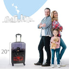 Fast Forward Batman Black Luggage 20 Inches Hard-Sided Tween Spinner Carry-On Travel Trolley Rolling Suitcase for Kids