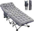 ABORON XXL Camping Cot for Adults 900LBS - 78"×32" Oversized Folding Bed with Mattress Pad, Heavy Duty 1200D Oxford Outdoor Cot with Carry Bag