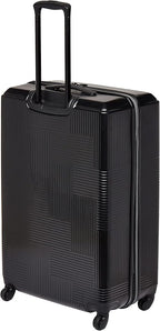 American Tourister Stratum XLT Expandable Hardside Luggage with Spinner Wheels, Jet Black, Checked-Large 28-Inch