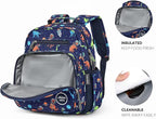 mibasies Toddler Backpack for Boys 2-4: Preschool Kindergarten Backpack - Cute Kids Backpacks for Boys - Dinosaur Blue