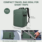 Kono Airline Approved Suitcase Set 3 Piece Luggage Set Lightweight Carry On Travel Luggage, TSA Lock Spinner Wheels Hardshell (Green/Brown, (BP/20))
