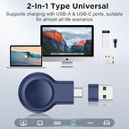 2025 Upgrade for Apple Watch Charger,Magnetic Portable iWatch Charger USB C&USB A Fast Wireless Charging Travel Battery Charger for iWatch Ultra2/Ultra/SE2/SE Series 10/9/8/7/6/5/4/3/2/1