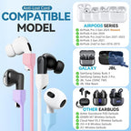 4 Pack Ultra Strong Magnetic AirPod Pro Straps, Anti-Lost Neck Cord for AirPods Pro 3rd,Air Pod 4th, Air Pod Pro 2nd/1st, AirPod 3rd, AirPod 2nd/1st- White+Sky Blue+Pink+Purple