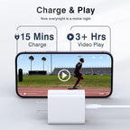 2-Pack Type C Charger Adapter, 20W Multiport Fast Charge Power Brick Cube for iPhone 16/17, iPad, iPod, Samsung Galaxy, Motorola, PS5, Huawei, HTC, LG, Nokia, QC+PD 3.0 USBA Box Wall Plug