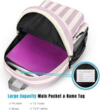 STEAMEDBUN Corduroy Kids Backpack for Girls Boys 3-8, Girls Backpack for Elementary Kindergarten - Stripe