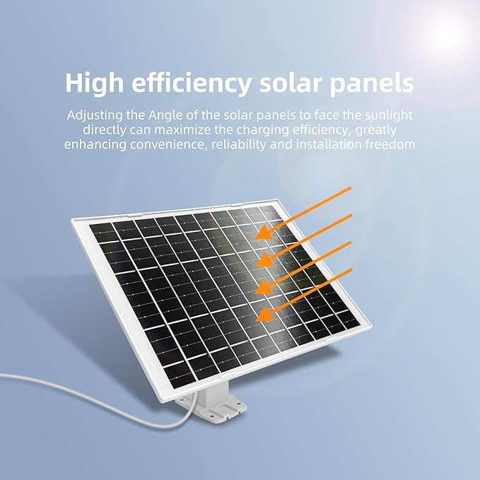 4 Pack 5V 7W USB Type-C Solar Panel Camera Charger for Arlo Essential XL Cam 2nd Gen,Essential 2K (2nd Generation),Pro 6th Gen 2K 2025 Release Security Camera Solar Panel with 9.3FT USB C Cable