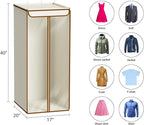 Univivi Garment Bags for Hanging Clothes, Large Clothes Storage Bags Closet Organizer with Clear Window, Premium Hanging Garment Storage Bag for Suits, Coats, Dresses, 40", 2 Pack (Beige)