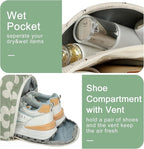 BLUBOON Duffle Bag Girls Kids Cute Gym Bag with Shoes Compartment & Wet Separation Waterproof Sports Overnight Travel Bag