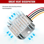 Nilight 24V to 12V Voltage Converter 120W 10A Regulator Step Down to 12VDC Waterproof DC Convert Reducer Power Supply Transformer Module for Golf Cart Scooters Trucks