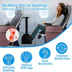 Airplane Foot Rest, Widen Travel Foot Hammock Memory Foam Plane Footrest to Relieve Feet Soreness, Foot Hammock for Long Haul Airplane Travel Car Train Office Long Flights Essentials