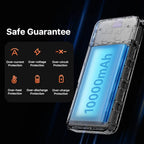 JUOVI Power Bank 10000mAh, 35W Portable Charger,Fast Charging Portable Battery Pack with PD 3.0 & QC 4.0, USB C Portable Power Bank for iPhone 15 14 13 Series, Galaxy, Tablet, Switch, and More（Black）