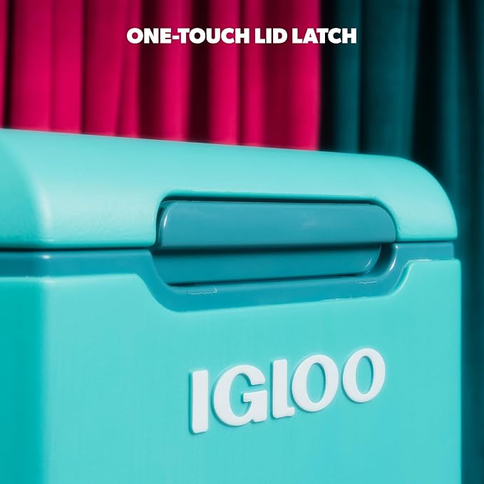 Igloo Tag Along Too Coolers | Insulated Hard Shell Picnic Style Cooler | Rolling Ice Chest