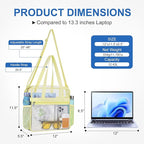 USPECLARE Clear Bag for Stadium Events,Transparent Bag for Work Sports Games Concerts Travel Gym