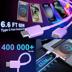 USB C Android Charger Fast Charging Cord, Super Fast Phone Chargers 6.6FT C to C Type Cable with 25W USBC Wall Block for Samsung Galaxy S26 S25 S24 Ultra Plus/S23/S22/S21/S20/Note 20/10, Purple