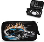 Racing Car Print Electronic Organizer Travel Organizer Bag Electronics Accessories Cases Storage Bag Waterproof for Cable USB SD Card Power Bank Earphone