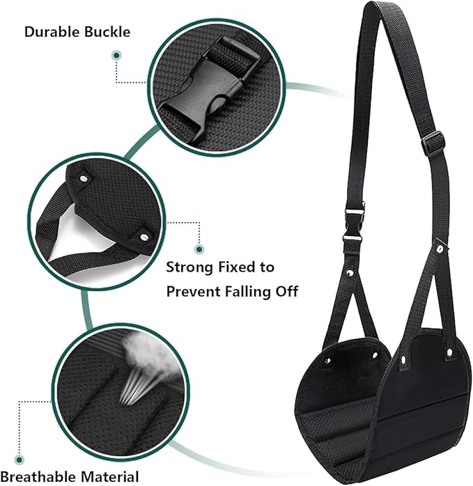 1-Pack Foot Hammock for Plane Travel | Adjustable and Lightweight Portable Under Desk Foot Rest for Air Travel and Office | Essentials to Relax Your Feet