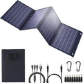 2026Upgrade 40W Foldable Solar Panel Charger,25% High Efficiency Portable N Type Cell,USB-C/USB-A/DC12V MPPT Fast Charging, IP67 Waterproof Lightweight Solar Charger for Outdoor Travel Emergency