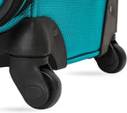 SWISSGEAR Sion Softside Expandable Spinner Luggage Durable Lightweight Travel Suitcase, Teal, Checked-Medium 25-Inch