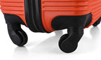 InUSA ROYAL Hardside Spinner Luggage with Ergonomic Handles | Spacious Travel Suitcase with Four Spinner Wheels and Studs | 24 Inch Medium Hardside Spinner Luggage | Orange