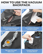 coofay Vacuum Backpack Travel with Pump Airbag Travel Backpack with Vacuum System Mochila de Viaje Compresion al Vacio Easyvacpack Vacpack Backpacks for Traveling Carry on Luggage