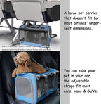 GAPZER Pet Carrier for Large and Medium Cats, Soft-Sided Pet Carrier for Big Medium Cats and Puppy, Dog Carriers Cat Carriers Pet Privacy Protection Travel Carriers