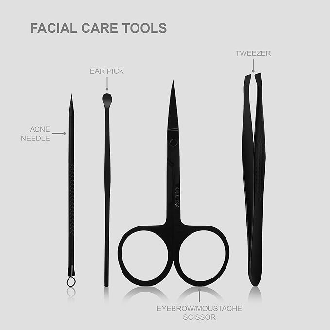 Utopia Care Nail Clippers Professional Nail Kit or Manicure Kit for Women and Men, Stocking Stuffers or Groomsmen Gifts Pedicure Set for Fingernail, Toenail Clippers with Travel Case
