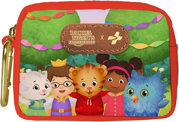 KeepGoing Daniel Tiger’s Small Travel First Aid Kit Kids – 60 Pc. Mini First Aid Kit for Purse, Diaper Bag, & Backpack with Latex-Free Bandages – 4 Oz., & 4.5 x 3.5 x 2 in, TSA-Approved