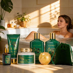 Mothers Day Gift Basket for Mom, Gifts for Women, Spa Gift Basket for Women - 9 Pieces Premium Eucalyptus Bath & Body Spa Kit for Women & Men, Gift for Valentines Day, Christmas, Fathers Day, Birthday