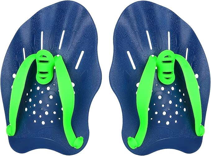 Contour Swim Paddles Hand, Swim Training Hand Paddles with Adjustable Straps, Swimming Hand Paddles for Women and Men