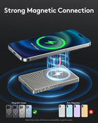 for Magsafe Battery Pack, 10000mAh Slim Wireless Magnetic Power Bank with USB C Charging, Travel Essential for Magsafe Portable Charger Compatible with iPhone 17/16/15/14/13/12 Serie