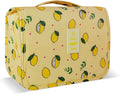 Lcsmaokin Large Capacity Toiletry Bag Travel Bag with Hanging Hook for Men and Women Waterproof Travel Cosmetic Bag Bathroom Storage Bag for Brushes Set,Full-Sized Shampoo,Accessories -Yellow Lemon
