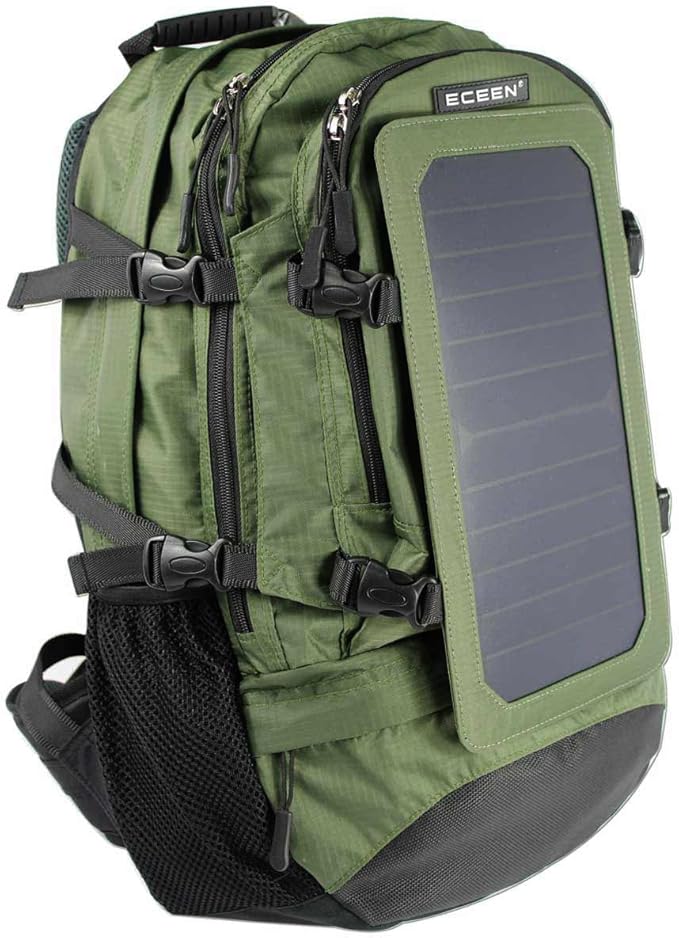 Solar Backpack 7W Solar Panel Charge for Cell Phones and 5V Device Power Supply
