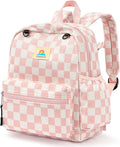 STEAMEDBUN Corduroy Toddler Backpack for Girls 2-4: Kids backpack for Boys Girls - 12 inch Preschool Kindergarten Backpacks - Checkerboard
