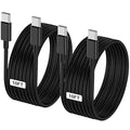 LOFPYE 2-Pack Black 10FT 60W USB C to USB C Cable, Type C Fast Charging Cable for iPhone Air 17 16e 16 15 Pro Plus Pro Max，for Galaxy S25/S24, for iPad Pro/Air/mini, for MacBook Pro/Air and More